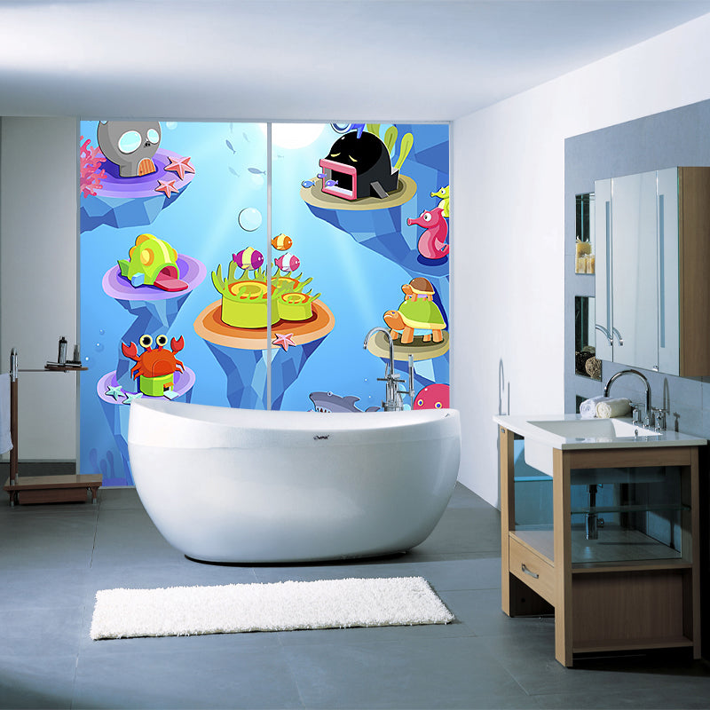 Stain Resistant Fantasy Murals Personalised Size Cartoon Wall Covering for Accent Wall Clearhalo 'Wall Decor' 'Wall Mural' 1185691