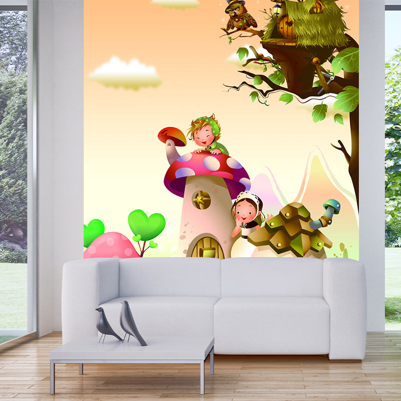 Extra Large Fantasy Wall Murals Stain Resistant Childrens Art Baby Bedroom Wall Decal Clearhalo 'Wall Decor' 'Wall Mural' 1185726