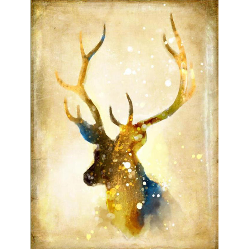 Environmental Elk Wall Paper Murals Modern Non-Woven Fabric Wall Decor, Customize Size Available Clearhalo 'Wall Decor' 'Wall Mural' 1185927