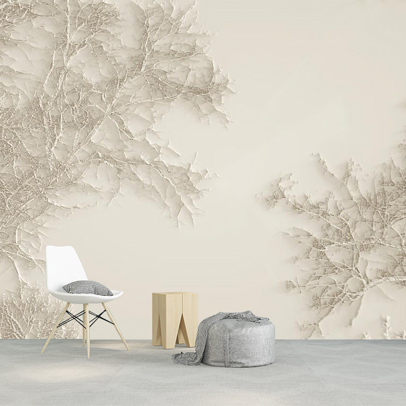 Brown Vine of Tree Murals for Wall Waterproofing Contemporary Home Wall Covering Clearhalo 'Wall Decor' 'Wall Mural' 1186066