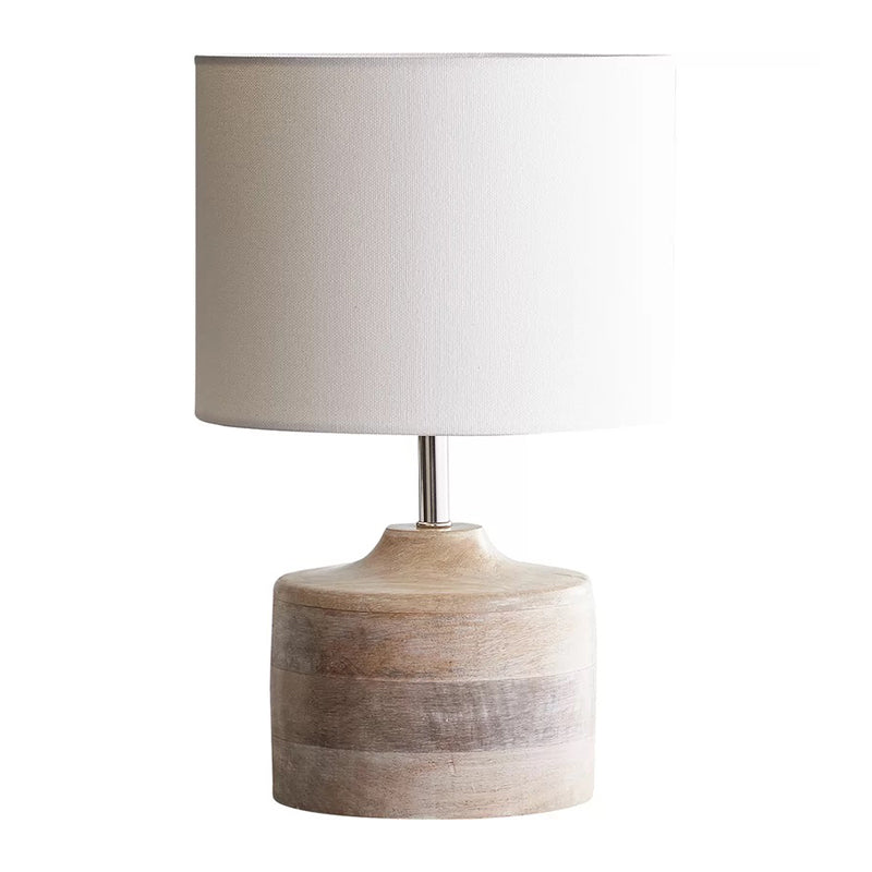 White Drum Shade Nightstand Lamp Retro Style Fabric 1-Bulb Bedside Reading Book Light Clearhalo 'Lamps' 'Table Lamps' Lighting' 1193655