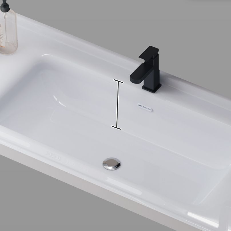 Wall Mount Bathroom Vanity Modern White Ceramic Top Single-Sink Vanity Set Clearhalo 'Bathroom Remodel & Bathroom Fixtures' 'Bathroom Vanities' 'bathroom_vanities' 'Home Improvement' 'home_improvement' 'home_improvement_bathroom_vanities' 1200x1200_43da93c7-3f22-4032-af08-69ddeee506e5