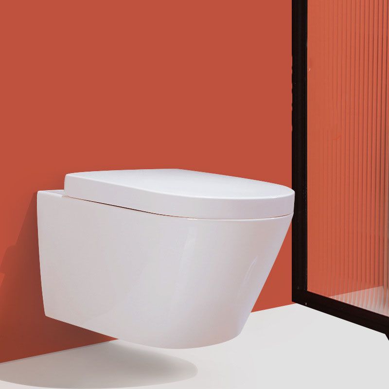 High Efficiency Flush Toilet Elongated Wall Mount Household Small Toilet Seat Included Clearhalo 'Bathroom Remodel & Bathroom Fixtures' 'Home Improvement' 'home_improvement' 'home_improvement_toilets' 'Toilets & Bidets' 'Toilets' 1200x1200_6bfcd143-41c1-40b4-ad20-f524efbd67d1
