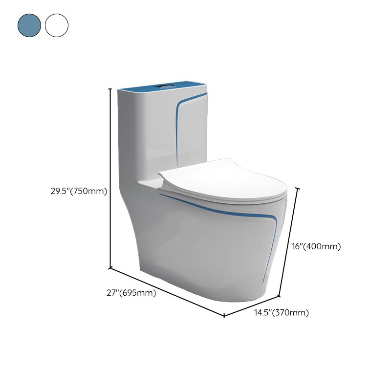 One-Piece Flush Toilet Floor Mount Traditional Toilet with Slow Close Seat Clearhalo 'Bathroom Remodel & Bathroom Fixtures' 'Home Improvement' 'home_improvement' 'home_improvement_toilets' 'Toilets & Bidets' 'Toilets' 1200x1200_9f09bd45-a315-452b-9537-60daefae34c7