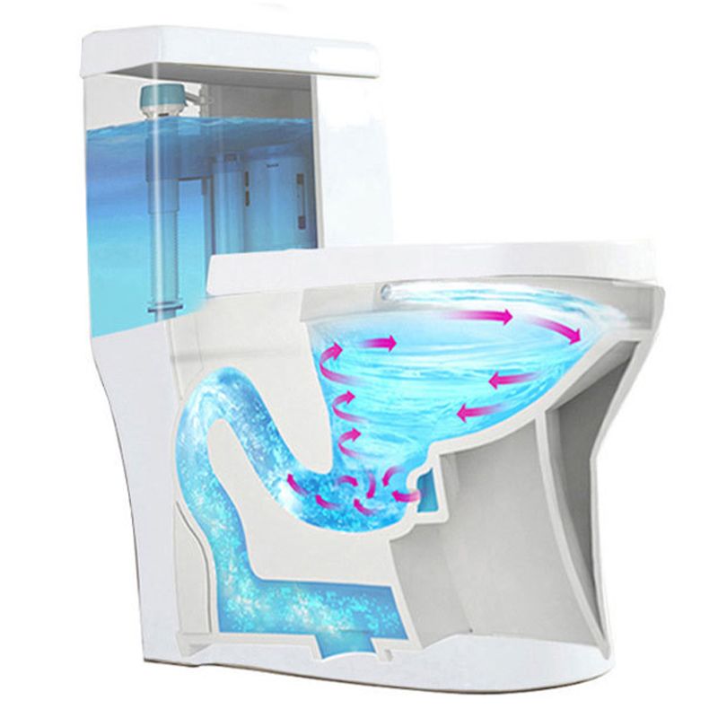 Modern One Piece Toilet Floor Mounted White Toilet Bowl with Seat for Washroom Clearhalo 'Bathroom Remodel & Bathroom Fixtures' 'Home Improvement' 'home_improvement' 'home_improvement_toilets' 'Toilets & Bidets' 'Toilets' 1200x1200_e2d6f441-c9a4-402a-9130-2362b4957e3d