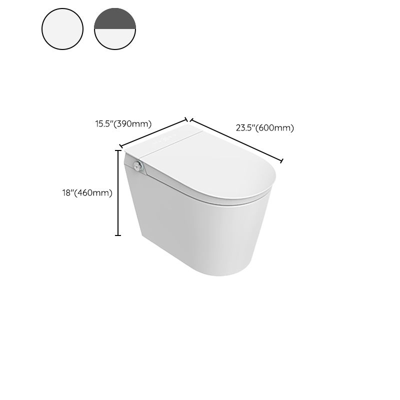 White Floor Mount Bidet Elongated Ceramic Remote Control Included Clearhalo 'Bathroom Remodel & Bathroom Fixtures' 'Bidets' 'Home Improvement' 'home_improvement' 'home_improvement_bidets' 'Toilets & Bidets' 1200x1200_e5e2b210-4e24-4c91-9c83-b9b2df1553d7