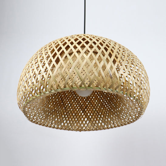 Hand Woven Hanging Light Countryside Rattan 7