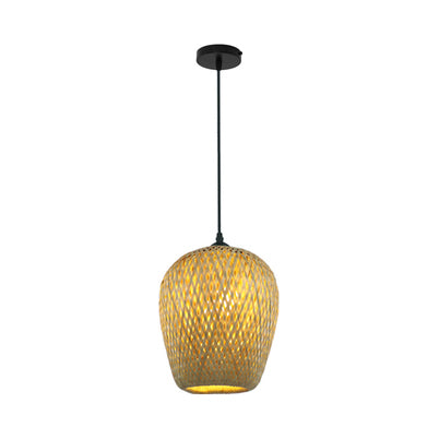 Hand Woven Hanging Light Countryside Rattan 7