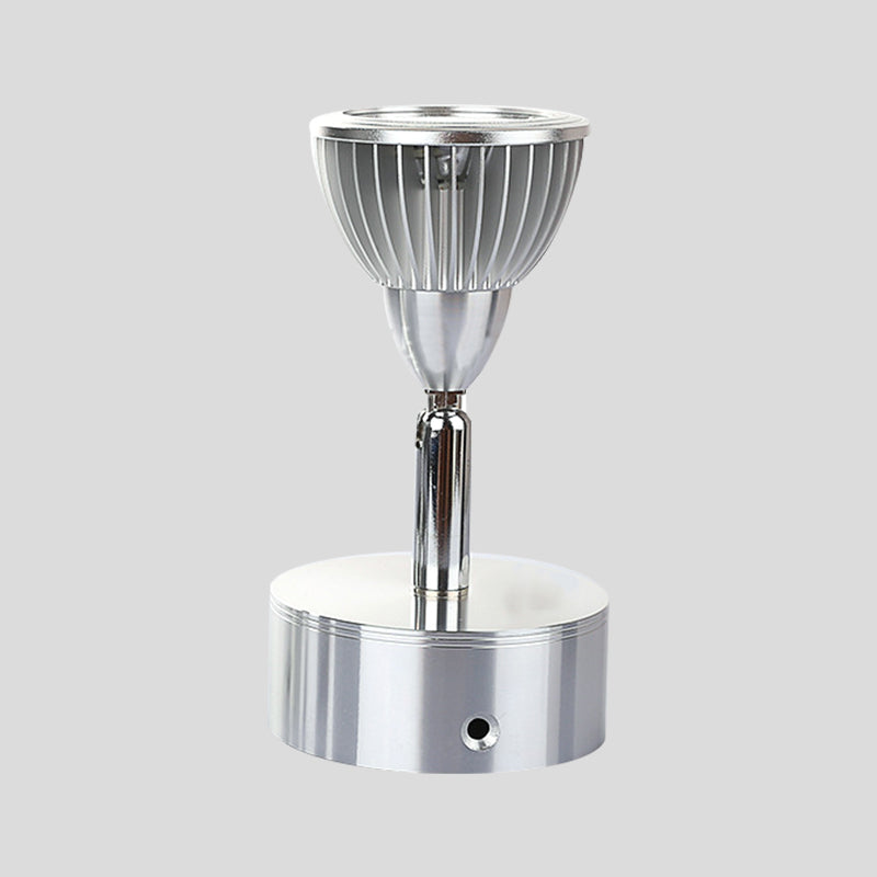 Chrome Finish 1 Light Wall Mount Light Industrial Metal Rotatable Mini Wall Light Sconce Clearhalo 'Art deco wall lights' 'Cast Iron' 'Glass' 'Industrial wall lights' 'Industrial' 'Middle century wall lights' 'Modern' 'Rustic wall lights' 'Tiffany' 'Traditional wall lights' 'Wall Lamps & Sconces' 'Wall Lights' Lighting' 1206098