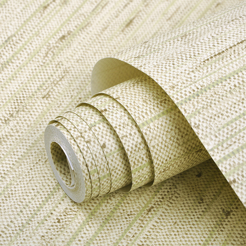 Waterproof Wallpaper Roll Simple Non-Woven Cloth Wall Decor with Stripe Pattern, 33' x 20.5