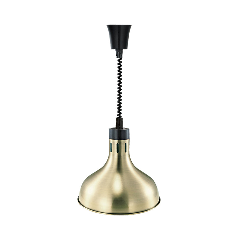 Vintage Extendable Dome Hanging Lamp 1 Light Metallic Ceiling Light Fixture in Bronze/Copper for Kitchen Clearhalo 'Art Deco Pendants' 'Cast Iron' 'Ceiling Lights' 'Ceramic' 'Crystal' 'Industrial Pendants' 'Industrial' 'Metal' 'Middle Century Pendants' 'Pendant Lights' 'Pendants' 'Tiffany' Lighting' 1207485