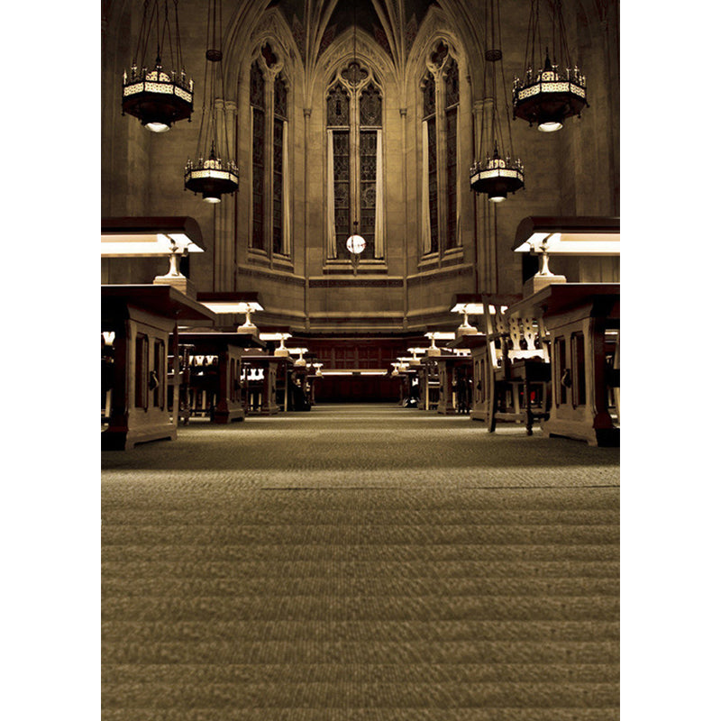 Modern Interior Church Wallpaper Murals Brown Moisture Resistant Wall Covering for Accent Wall Clearhalo 'Wall Decor' 'Wall Mural' 1209642