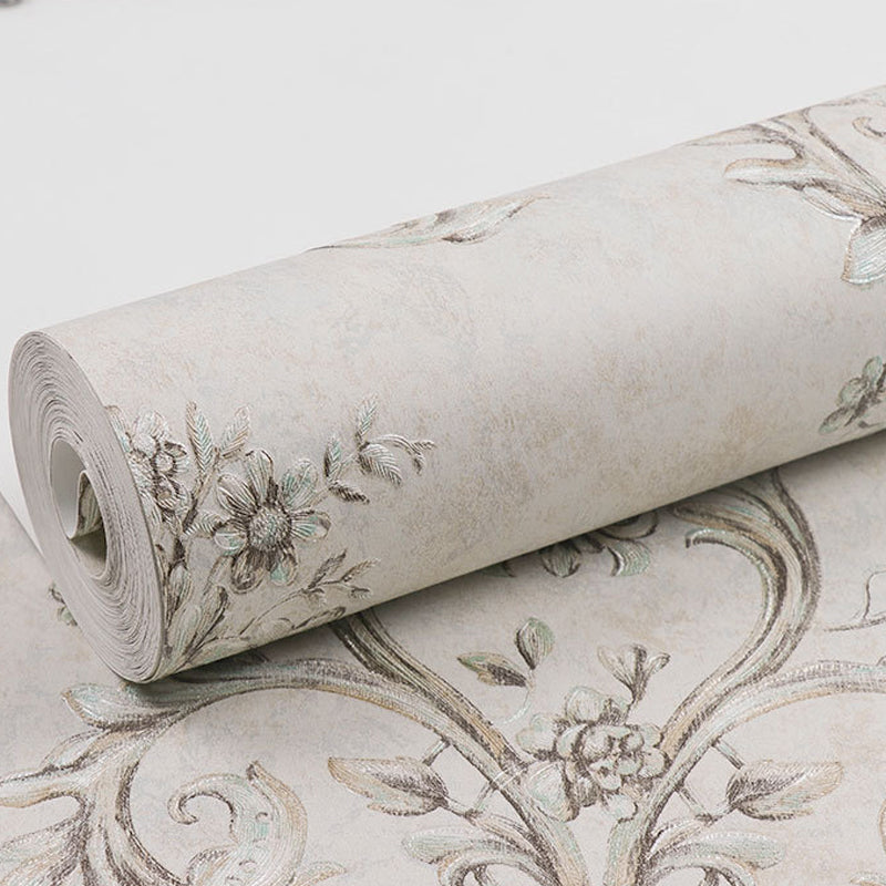 Luxe Medallion Wallpaper Roll Soft-Color Moisture Resistant Wall Art for Living Room Clearhalo 'Wall Decor' 'Wallpaper' 1218780