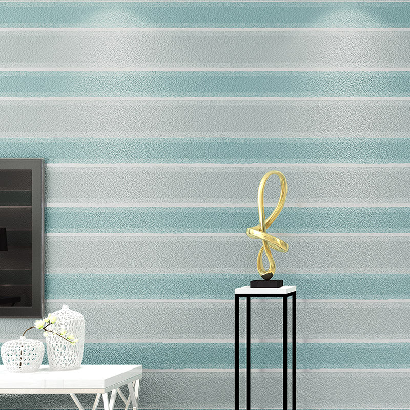 Stripe Wallpaper Roll Minimalistic Stain-Proof Bedroom Wall Decor, 33' L x 20.5