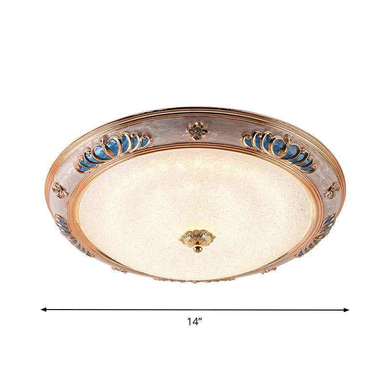 Bowl Frosted Glass Ceiling Lamp Fixture Countryside 14