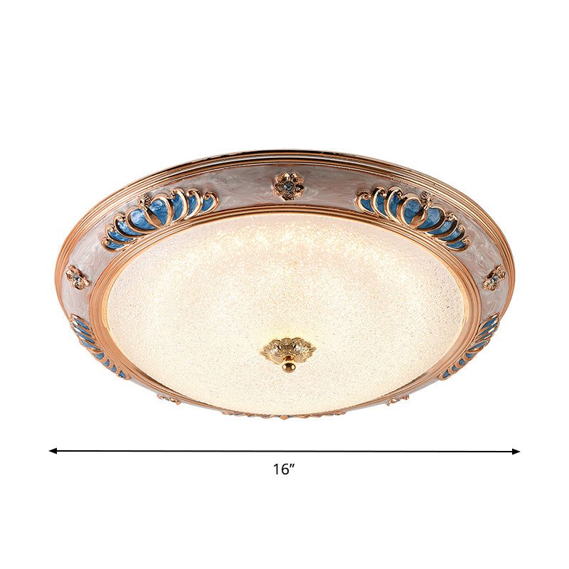 Bowl Frosted Glass Ceiling Lamp Fixture Countryside 14