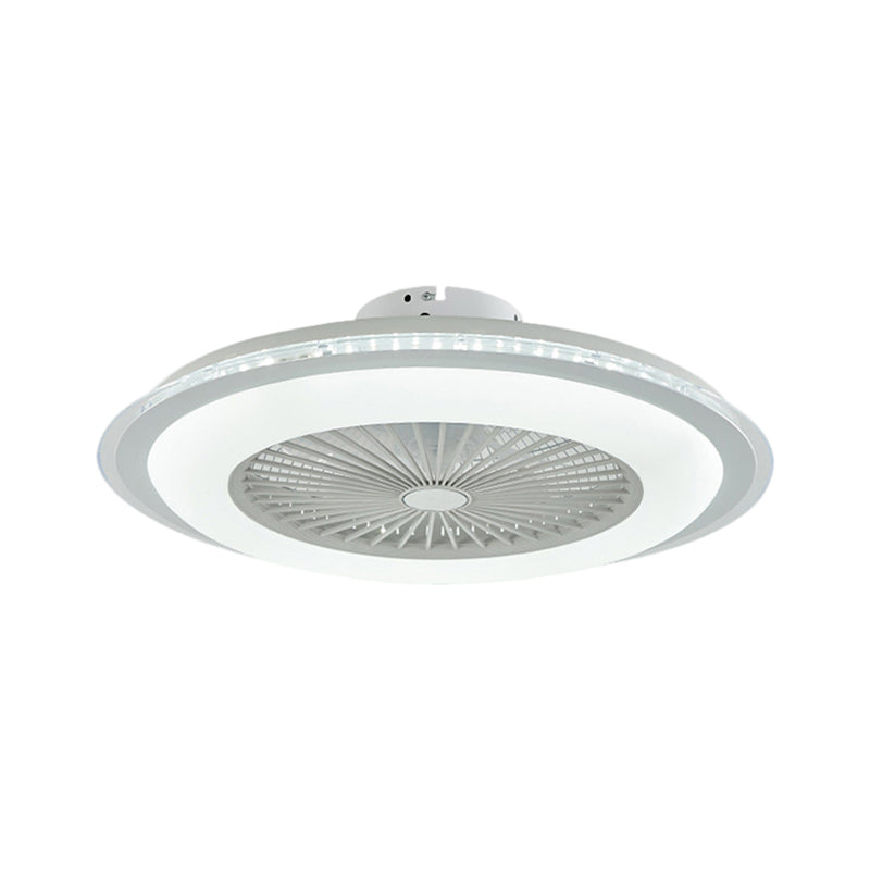 Circular Ceiling Fan Light Minimalist Metal 23.5