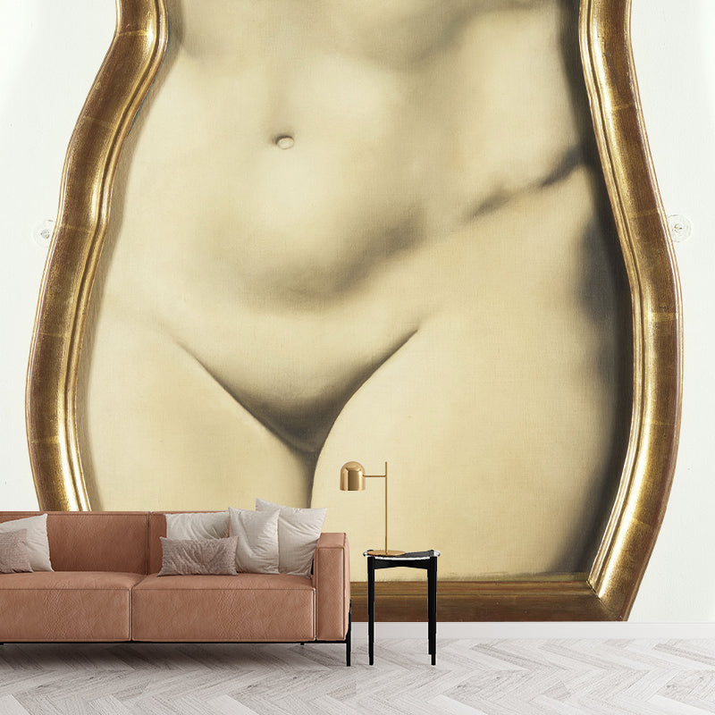 Rene The Representation Mural Decal Surreal Stain-Resistant Bedroom Wall Art, Custom-Made Clearhalo 'Wall Decor' 'Wall Mural' 1273644