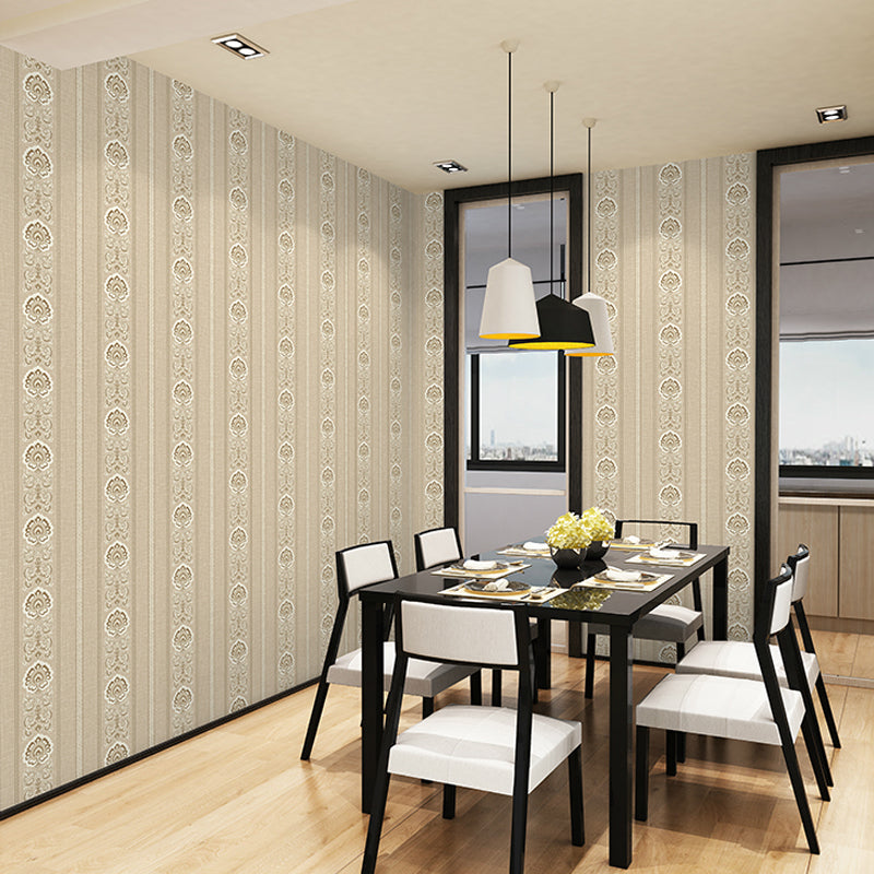 Retro Jacquard Wallpaper Roll for Dining Room 33' x 20.5