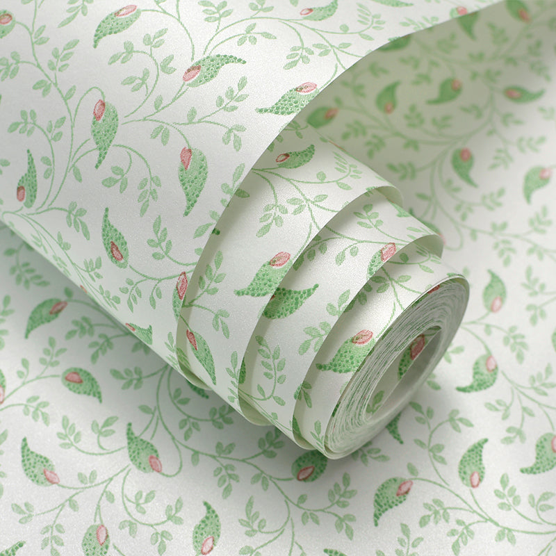 Moisture Resistant Foliage Wallpaper Countryside Non-Woven Wall Covering, 33' L x 20.5