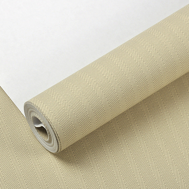 Neat Herringbone Woven Wallpaper Roll for Bedroom Solid Wall Art, 33' L x 20.5