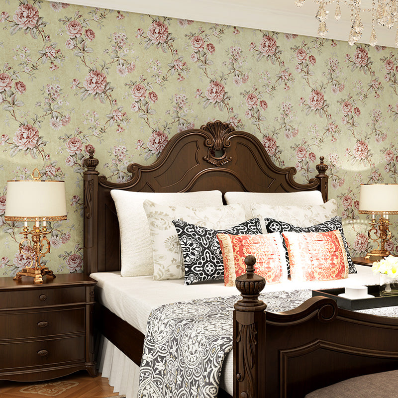 Big Peony Blossom Wallpaper Roll for Bedroom Flower Print Wall Decor, 33' x 20.5