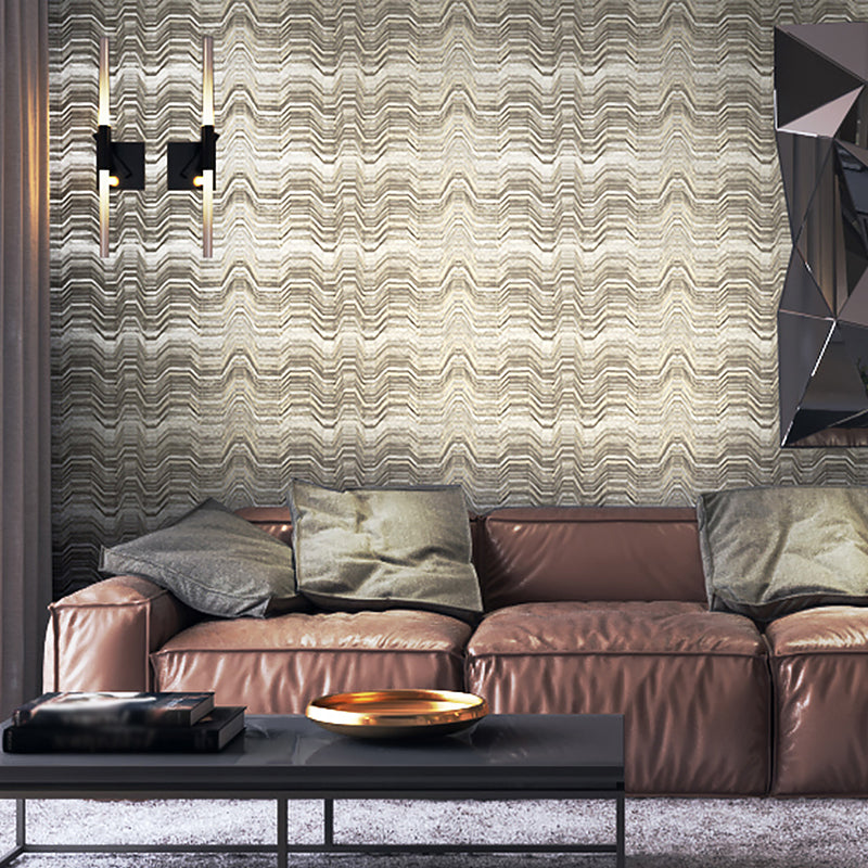 Modern Wave Line Wallpaper for Living Room 33' L x 20.5