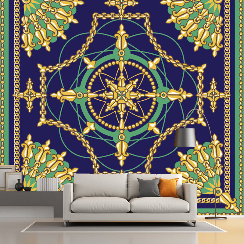 Illustration Fleur De Lis Mural Decal Large Wall Art for Living Room, Personalized Size Clearhalo 'Wall Decor' 'Wall Mural' 1289307