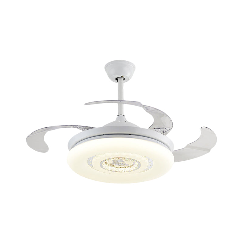 Brown/White/Gold Round Semi Flush Nordic Style 42.5