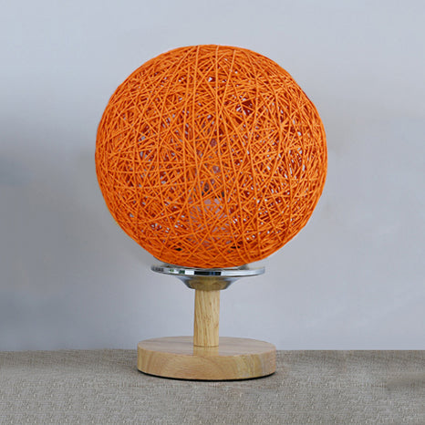 Rattan Hand-Woven Table Lamp Contemporary 6