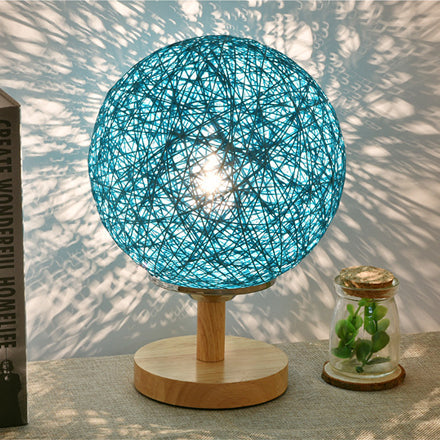 Rattan Hand-Woven Table Lamp Contemporary 6