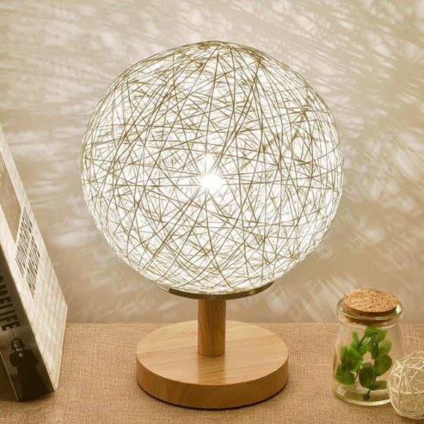 Rattan Hand-Woven Table Lamp Contemporary 6