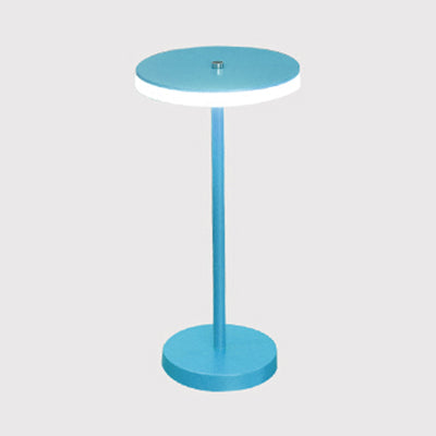 Macaron Style Rounded Table Lamp Acrylic LED Living Room Table Lighting in Blue/Green, Warm/White Light Clearhalo 'Lamps' 'Table Lamps' Lighting' 133897