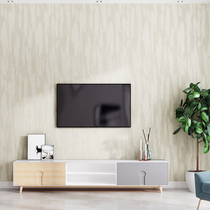 Textured Light Color Wallpaper Modern Wood Bark Look Wall Art for Home, 31' L x 20.5