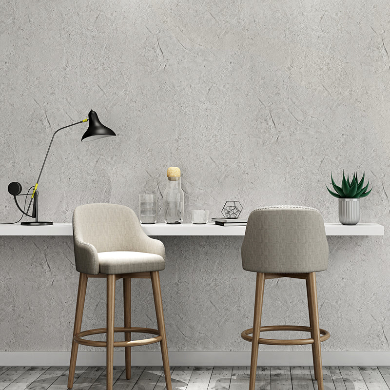 Industrial Cement Effect Wallpaper for Dining Room 33' L x 20.5