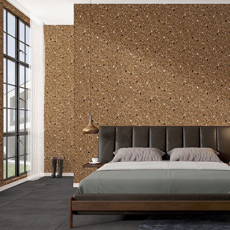 Pastel Color Terrazzo Look Wallpaper Waterproof Industrial Bedroom Wall Covering Coffee Clearhalo 'Industrial wall decor' 'Industrial' 'Wallpaper' Wall Decor' 1392643