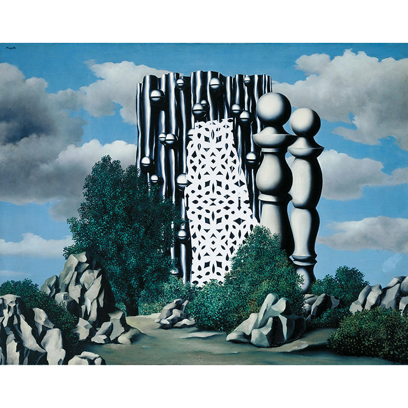 Surrealism Construction Wallpaper Murals in Grey-Blue Moisture Resistant Wall Art for Home Clearhalo 'Wall Decor' 'Wall Mural' 1392990