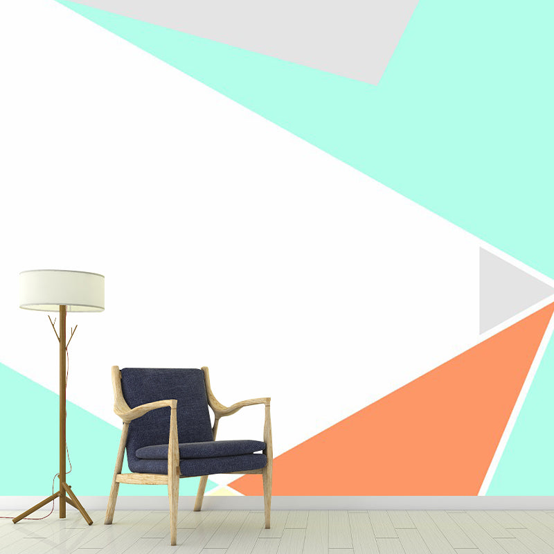 Illustration Geometry Wall Murals Full Size Wall Covering for Living Room, Made to Measure Clearhalo 'Wall Decor' 'Wall Mural' 1393174