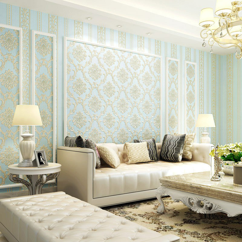 Pastel Color Vintage Wallpaper 33' L x 20.5