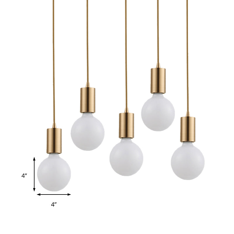 1 Light Bare Bulb Hanging Lamp Retro Vintage Brass Metal Indoor Pendant Lighting Clearhalo 'Art Deco Pendants' 'Cast Iron' 'Ceiling Lights' 'Ceramic' 'Crystal' 'Industrial Pendants' 'Industrial' 'Metal' 'Middle Century Pendants' 'Pendant Lights' 'Pendants' 'Tiffany' Lighting' 139797