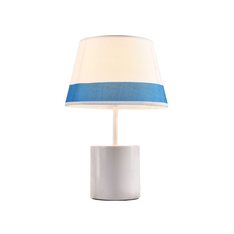 Contemporary Cone Task Lighting Fabric LED Reading Book Light in Black/Blue for Bedroom Clearhalo 'Lamps' 'Table Lamps' Lighting' 140924