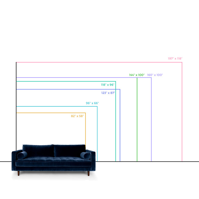 Large Sketch Wall Murals for Bedroom Hockney Artwork Wall Covering in Red-Blue-Green, Washable Clearhalo 'Wall Decor' 'Wall Mural' 1409605