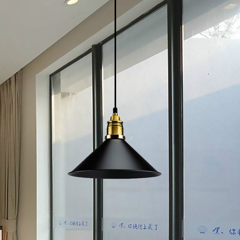 Metallic Cone Shade Ceiling Light Loft Stylish 10