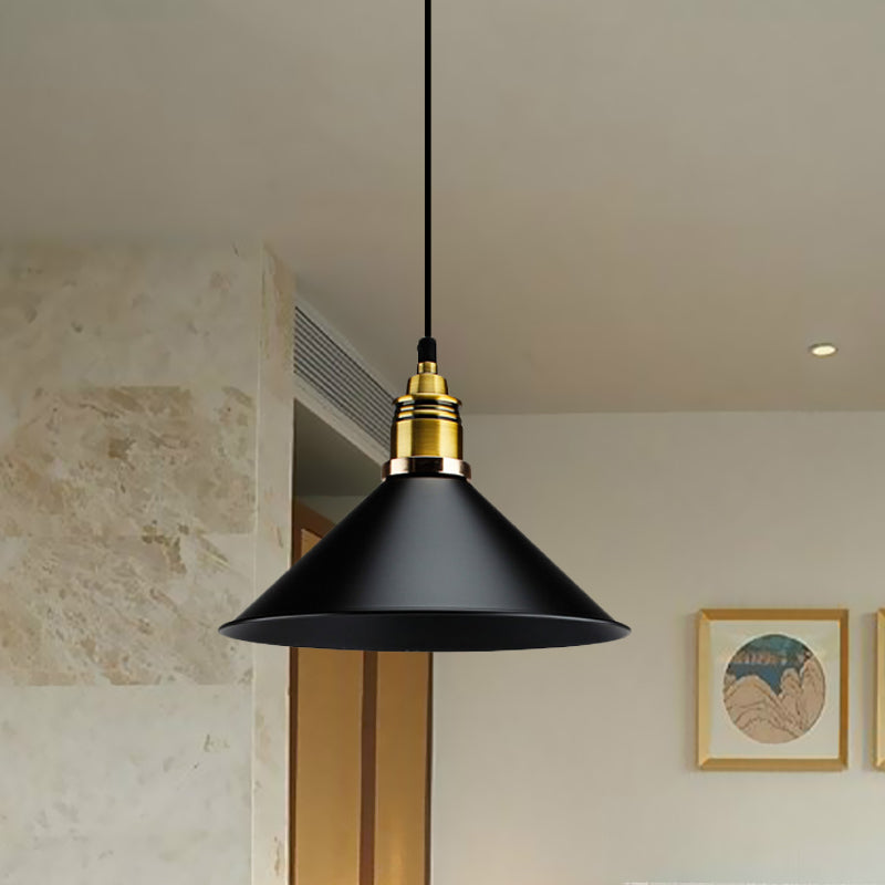 Metallic Cone Shade Ceiling Light Loft Stylish 10