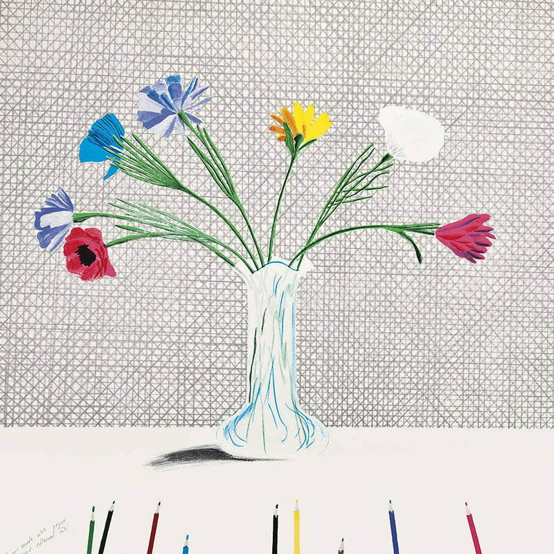 Still Life Flower Vase Murals Modern Art Non-Woven Material Wall Decor in Grey-Green Clearhalo 'Wall Decor' 'Wall Mural' 1421626