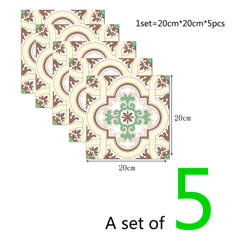 Bohemia Quatrefoil Wallpaper Panel for Bathroom 8' x 8