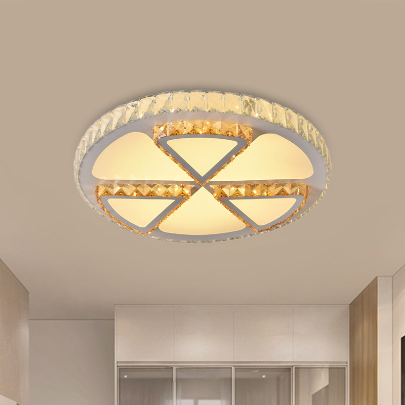 LED Flush Mount Ceiling Fixture Modern Flower/Lemon Slice Clear Crystal Flushmount Lighting for Bedroom Clearhalo 'Ceiling Lights' 'Close To Ceiling Lights' 'Close to ceiling' 'Flush mount' Lighting' 1451314