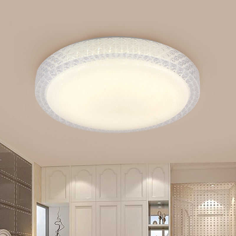 Simplicity Round Flush Light Cut Crystal 16