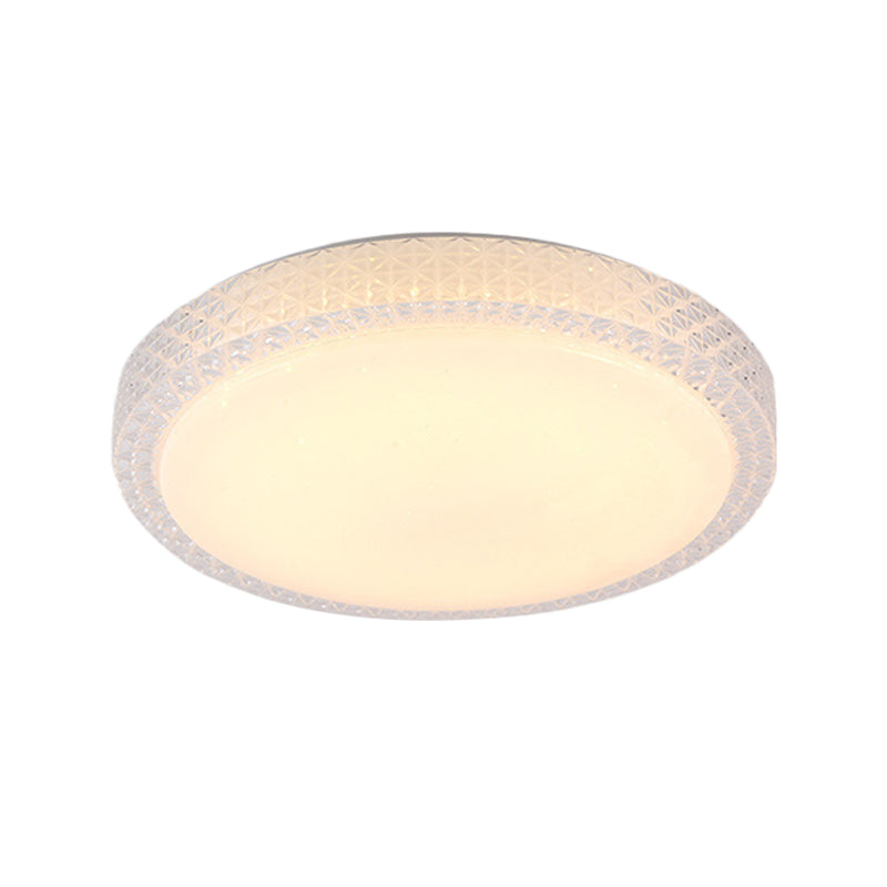 Simplicity Round Flush Light Cut Crystal 16