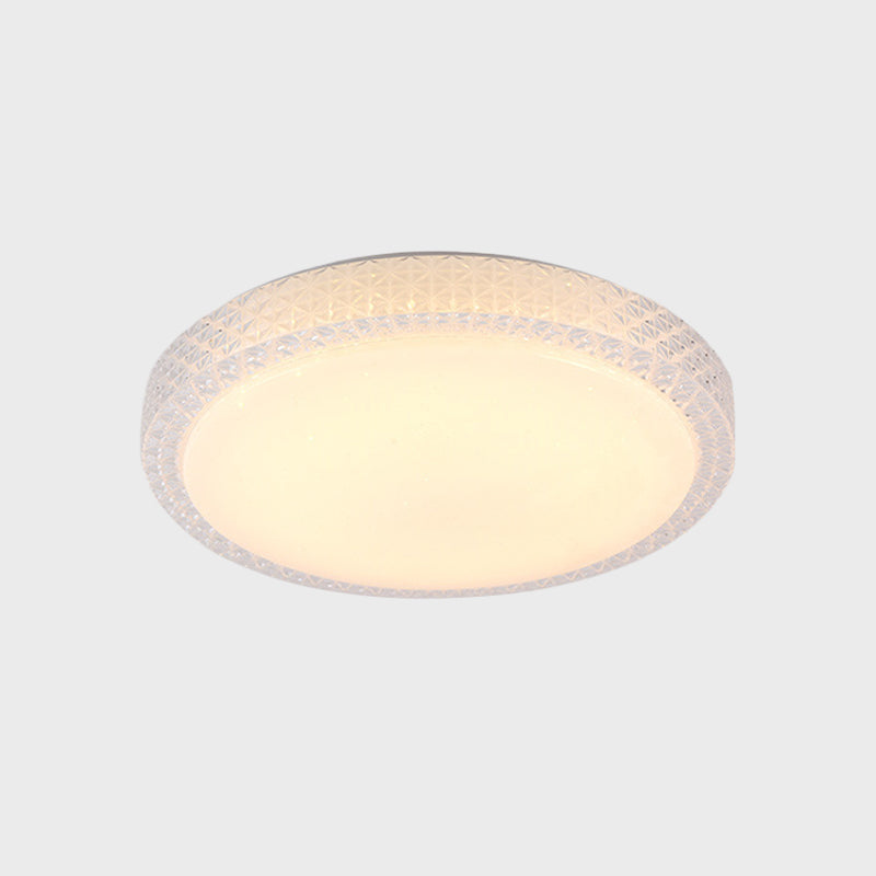 Simplicity Round Flush Light Cut Crystal 16